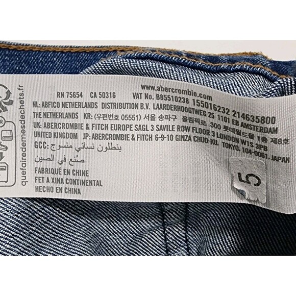 Abercrombie Fitch Jeans Womens Blue Stone Wash The Skinny High Rise Denim 26/2S - Picture 7 of 7